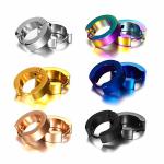 Stainless Steel Small Hoop Earrings Set Clip On Earrings Set for Men Women