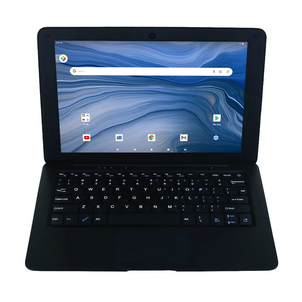 Allwinner A133 Quad Core 10.1 Inch Android Laptop 2GB RAM 64GB Storage For Students Education