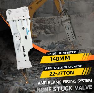 Wholesale Hydraulic Rock Breaker Hydraulic Demolition Hammer Chisel 140 mm Rock Hammer Attachments Construction Machinery from china suppliers