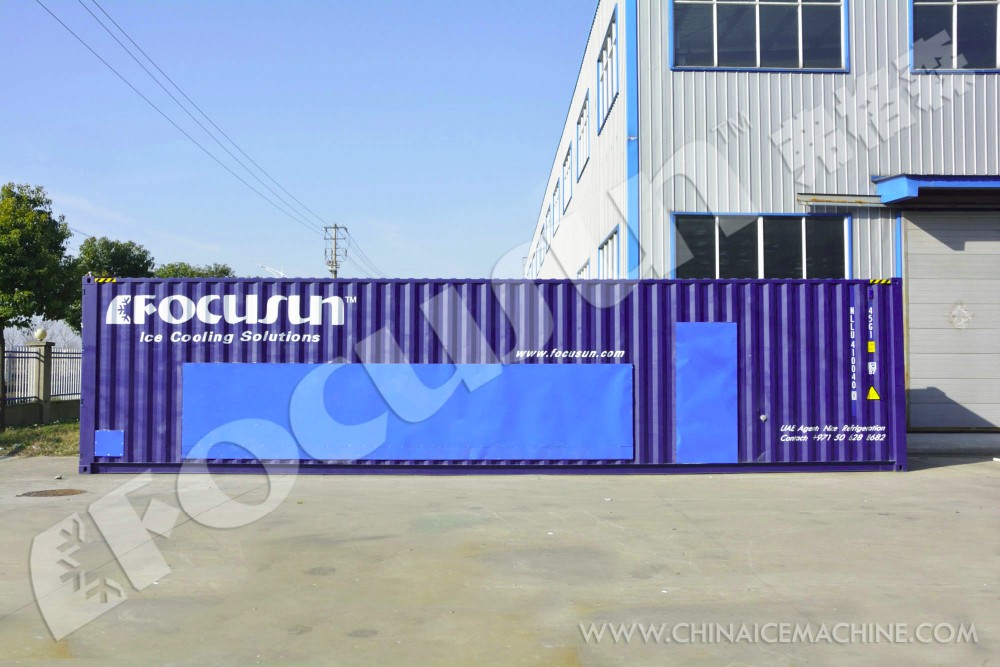 25tons Refrigeration Gas R404a/R22 Brine System Big Cube Ice Block Machine for Africa