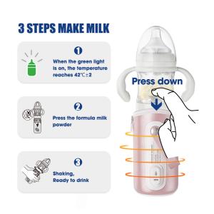 Wholesale Travel 5 In 1 Anti Colic Glass Feeding Bottle 240ml Portable For Newborn from china suppliers