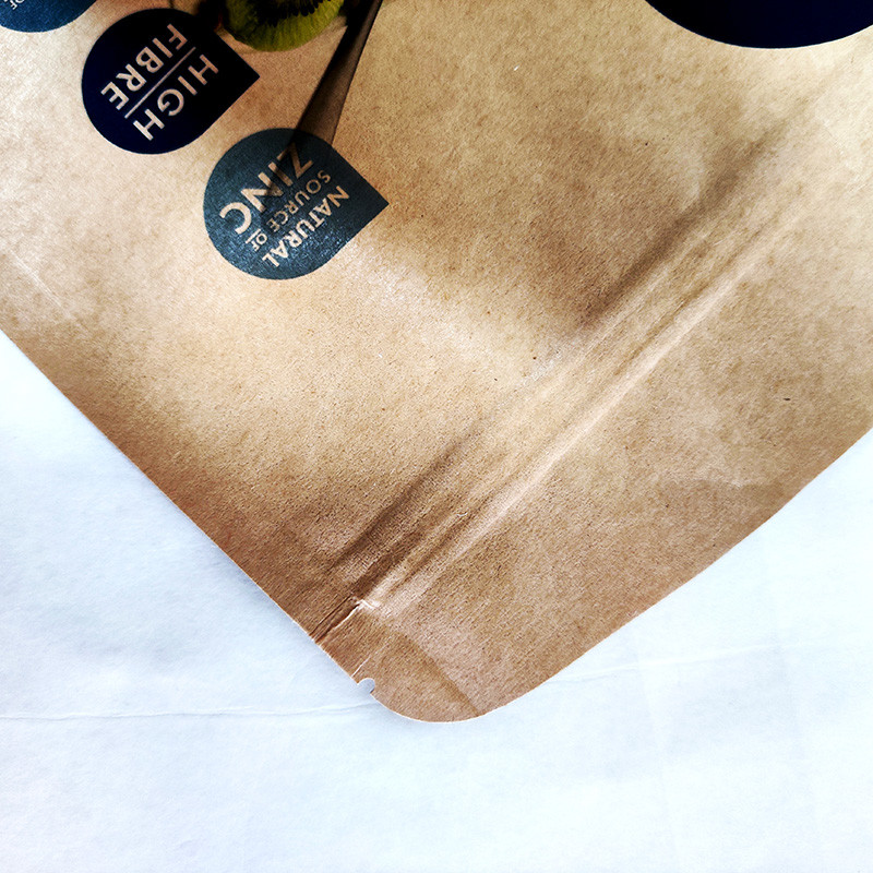 Black Kraft Stand Up Pouches Custom Gravure Printing For Food