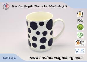 Wholesale Cute Black White Dot Heat Sensitive Color Changing Mugs Porcelain from china suppliers