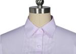 Pink Female Work Uniform Shirts 1 Breast Pocket As Business Office Clothing