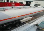 4 Axle 60K Liter Diesel Tank Semi Trailer With First Axle Lifting Aire Bag