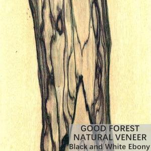 Wholesale ODM Furniture Natural Wood Veneer Crown Cut Black And White Ebony from china suppliers
