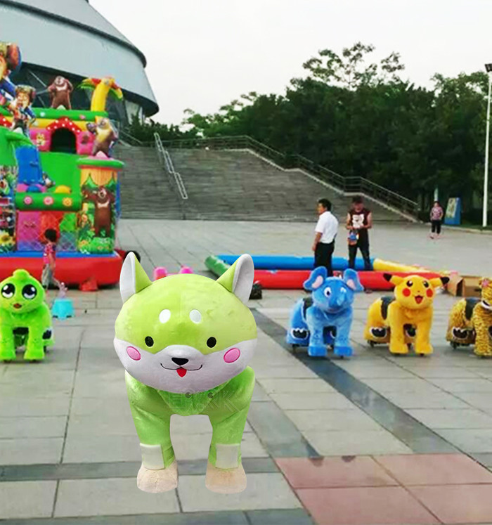 Battery Operated Plush Animal Kiddy Ride Machine Max Loading 120KG