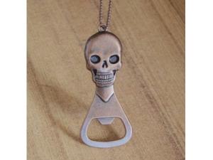 Wholesale Antique Copper Skull Beer Bottle Opener,Fancy beer bottle opener, die casting metal alloy 2D skull shape antique copper from china suppliers