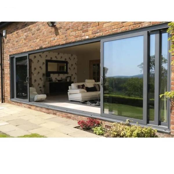 Villa Aluminium Framed Sliding Doors Double Tempered House Sliding Glass Doors