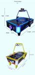 High Gloss Painting Video Arcade Game Machines Large 2 Person coin operated Air