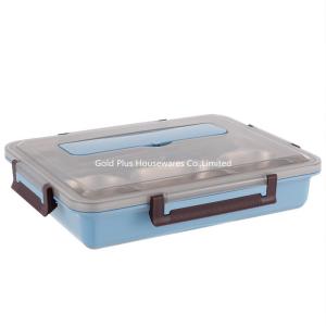 Wholesale Non-toxic stainless steel food storage container 5 compartments insulated lunch box thermal bento lunch box from china suppliers