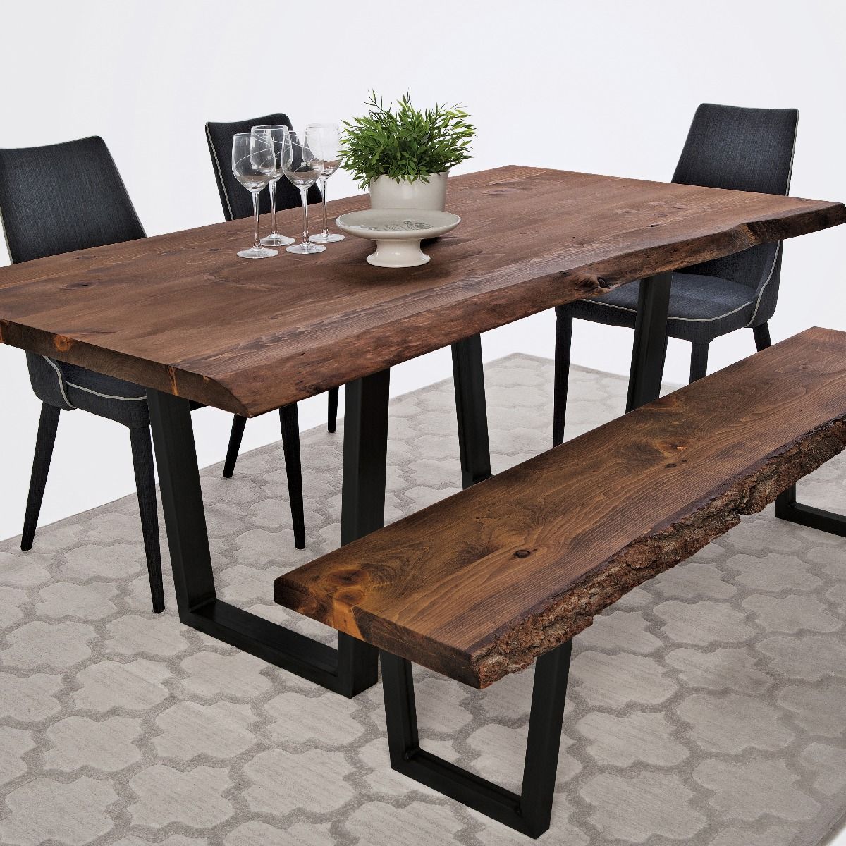 Office Home Living Room 420*400mm Multifunctional Industrial Rustic Metal Steel Legs