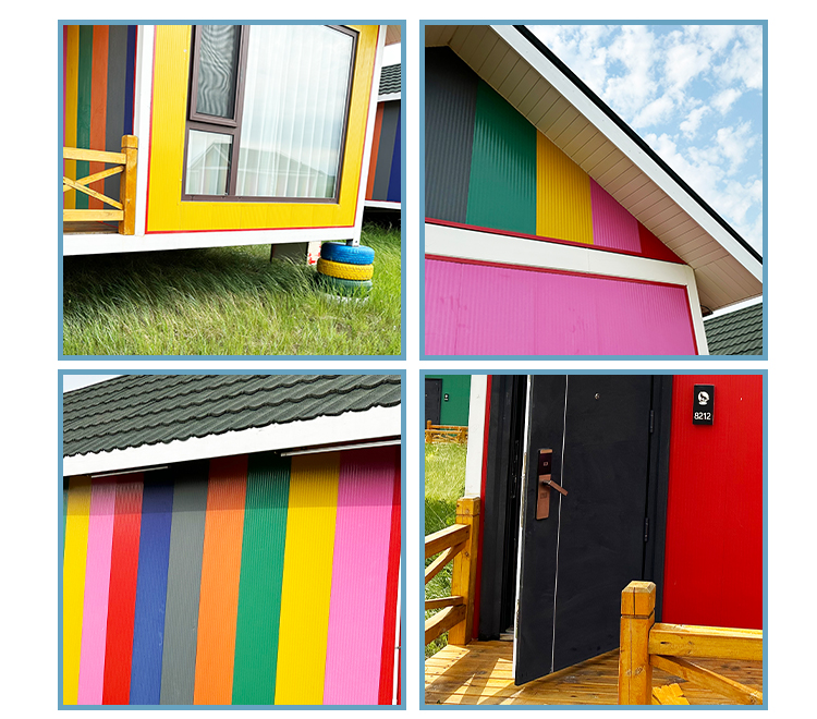 Customized Color Small Tiny Home Prefab Luxury Villa House for 3 2 Bedroom