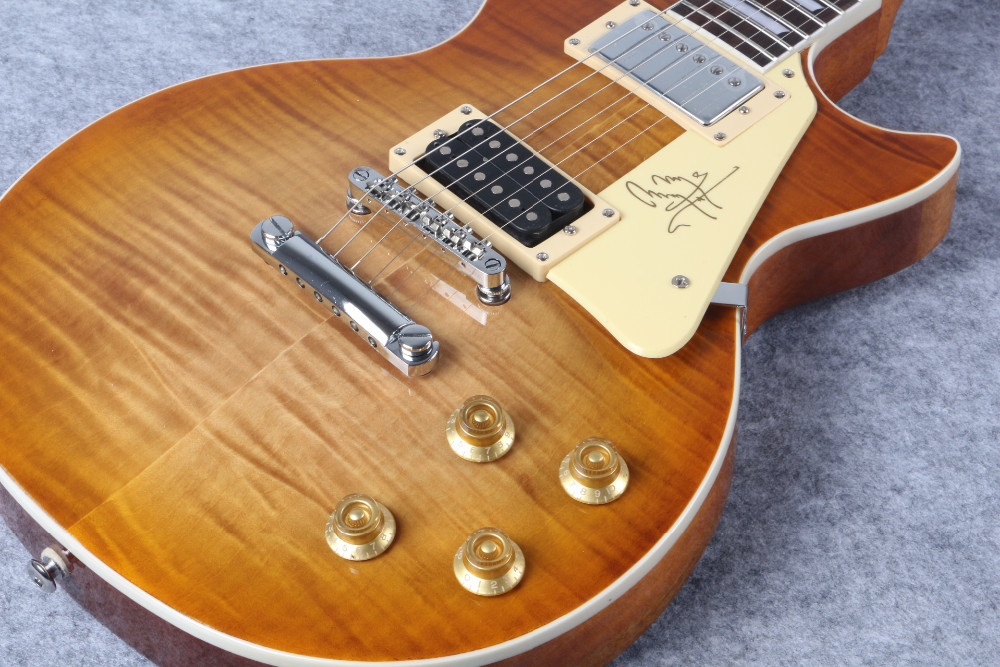 Jimmy Page Number Two VOS Electric Guitar, Standard LP guitar, Flamed Maple,guitarra,Musical Instruments,Free shipping