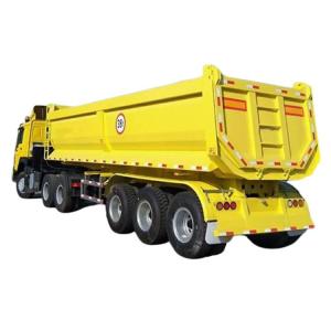 Wholesale Tri Axle 38 Ton 40CBM 45Cubic Tipper Dumper Semi Trailer for Sale In Nigeria from china suppliers