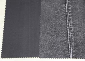 Wholesale Jacket PU Faux Leather Fabric , Coated + Washed Soft Pattern PU Leather from china suppliers