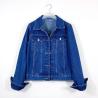 Buy cheap Denim Jacket Manufacture Button Down Jacket OEM Denim Clothing Washed Blue from wholesalers
