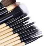 MSDS 12piece Wooden Makeup Brush Set Synthetic Hair Makeup Brush