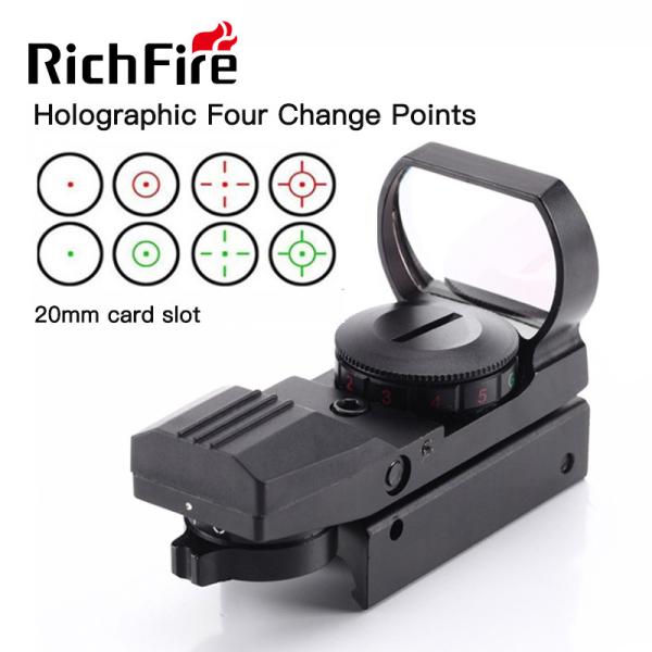 4 Reticle Paintball Gun Scopes 11mm 20mm Red Green Dot Reflex Sight High