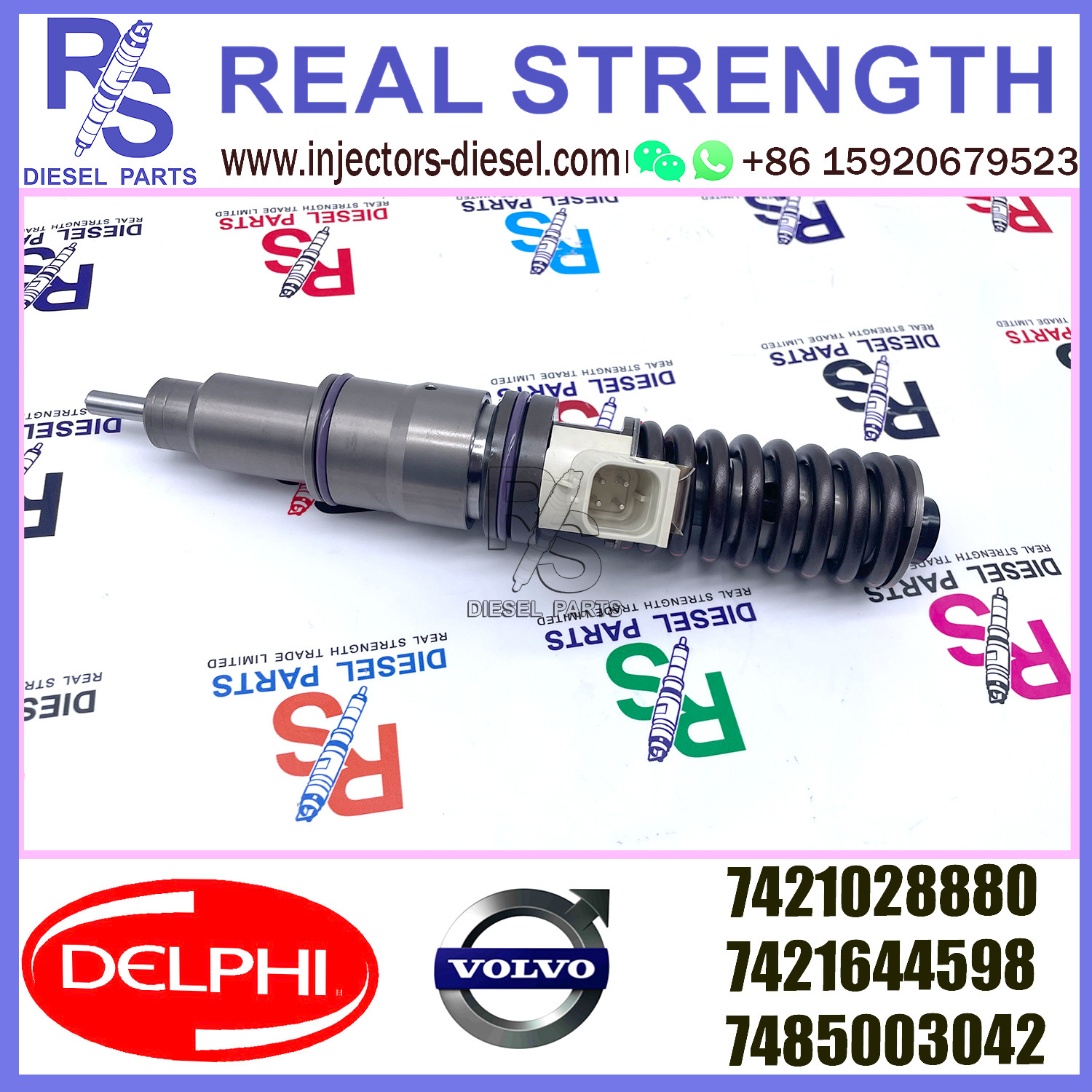 V-O-L-V Renault Fuel Injectors DELPHI 4 Pin 7421028880 7421644598 7485003042 E3.18