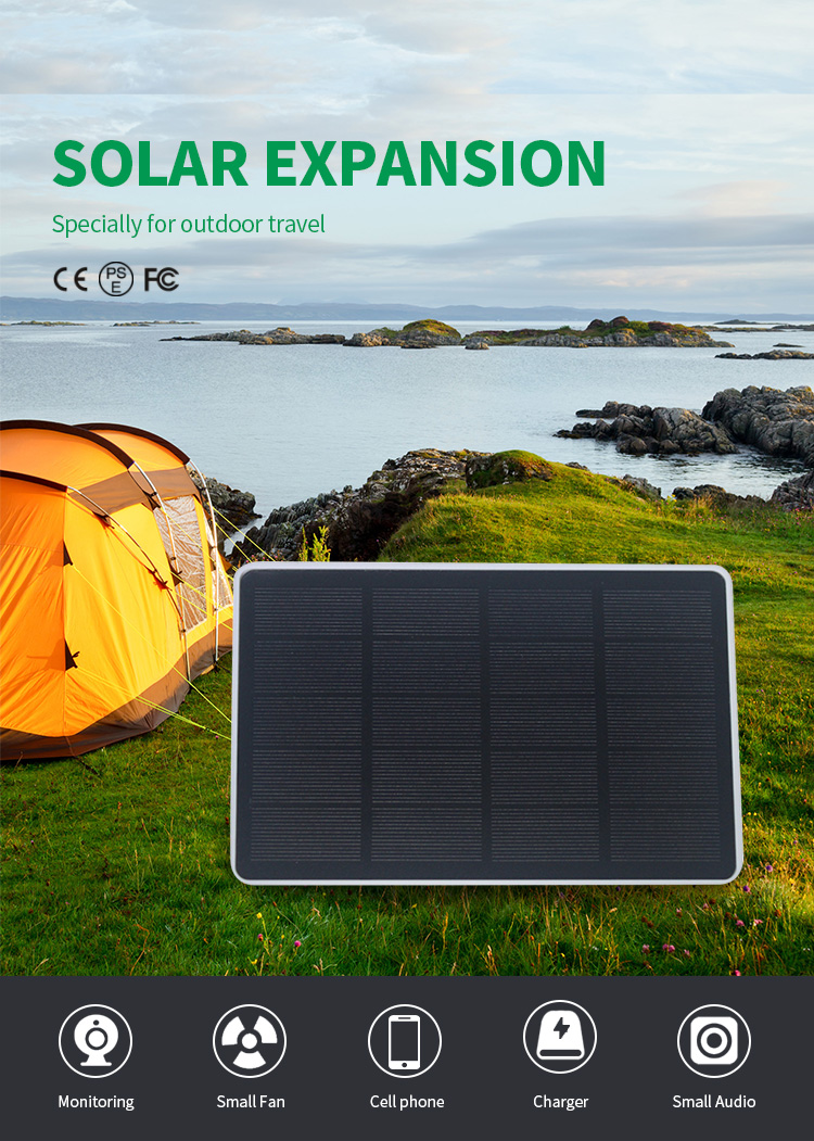 17.5*16.5*7cm 5W USB Output DC 5V 1A Solar Mono Outdoor Solar Panel
