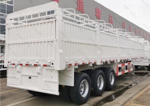 Wholesale Heavy Duty 3 Axle 60 Ton Cargo Truck Fence Stake Transport Trailers Side Wall Semi Trailer from china suppliers