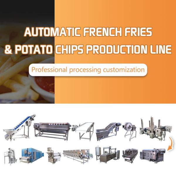 Yazhong Industrial Full Automatic Fried Potato Chips Making Machine Production Line Potato French Fries Line