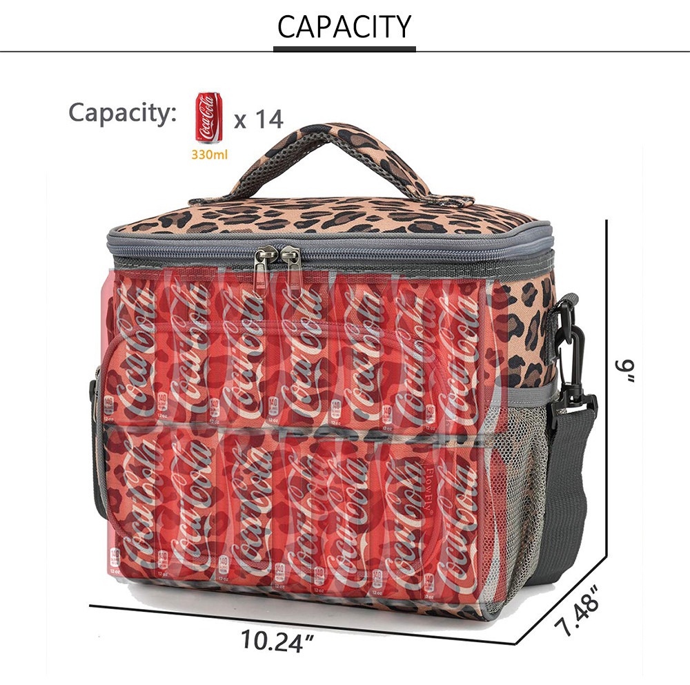 Large Leakproof Lunch Cooling Box with Strap for Work, School, Outdoor
