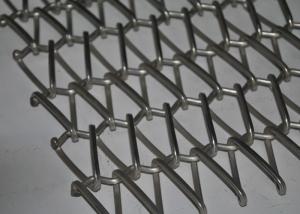 Wholesale Flat Spiral Stainless Steel Conveyor Belt For Oven , Metal Mesh Belt from china suppliers