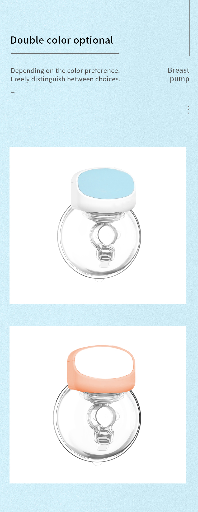 Latex Free Handsfree Electric Breast Pump Wearable Fast Charging Wireless Breast Pump