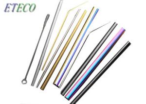 Wholesale Outdoor Portable Bent Stainless Steel Cocktail Straws Environmentally Friendly from china suppliers