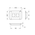 Medium dish for speakon connectors