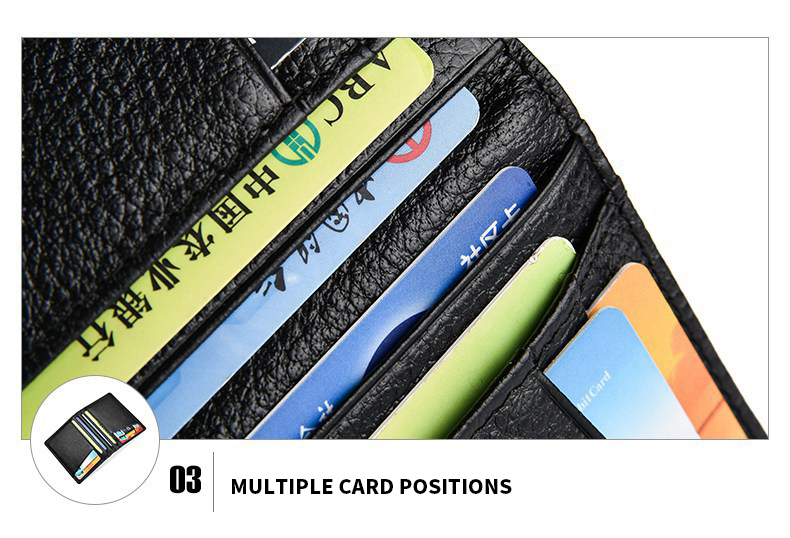 Rfid Blocking Genuine Leather Business Id License Card Holders Unisex Card Holder Wallets