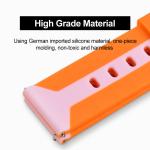 Double Color Customize Silicone Rubber Watch Strap Bands 20mm Fashion