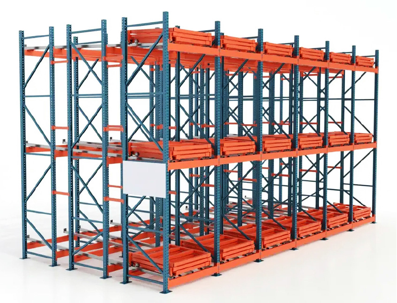 Push Back Pallet Rack High Density Warehouse Storag Rack