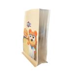Side Gusseted Flat Bottom Food Packaging Bag For Powder Snack Cookie Nuts Cereal