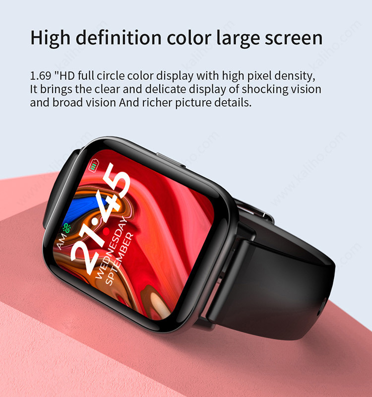 1.7inch 240x280 Pixel Waterproof IP67 Smart Watch Skin Temperature