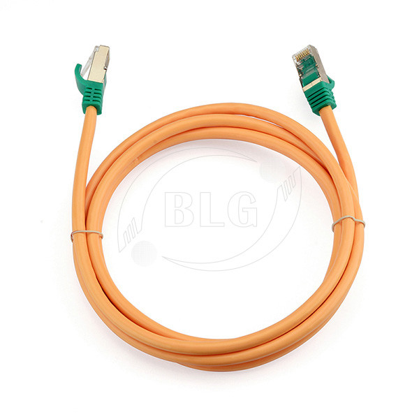 RJ45 Stranded Wire Cat7 STP Ethernet Cable , Pure Copper Shielded Patch Cable