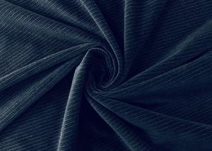 Wholesale Black stripes Micro Velvet Fabric / 240GSM 100 Polyester Material 150cm from china suppliers