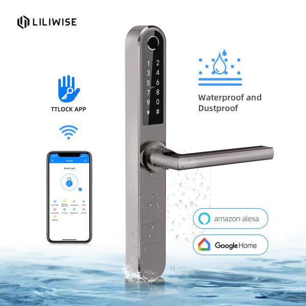 Smart Room Door Locks Modern Stainless Steel Aluminium For Household / Shopping