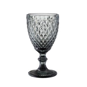 Wholesale Embossed Red Wine Glass Goblets Glassware Grey ODM from china suppliers