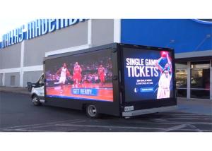Wholesale Three sides outdoor trailer truck LED sign LED screen front maintenance LED display from china suppliers