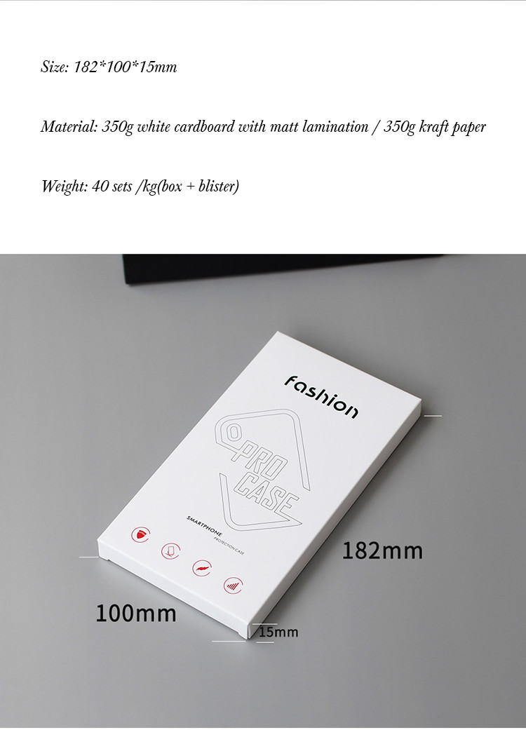 Rigid Rectangle custom phone case boxes Environment Friendly