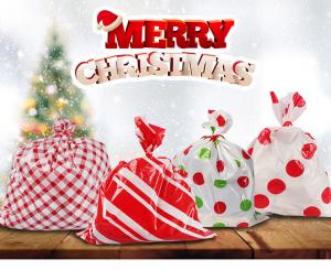 Wholesale Heat Seal Colored OEM ODM Plastic Holiday Gift Bags Assorted Styles from china suppliers