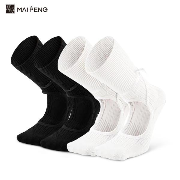 Straps Design Anti Slip With Open Instep Yoga Socks Women'S Pilates Crew Grip