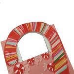 350gsm Pink Small Paper Candy Bags CDR Gift Shopping With Handles