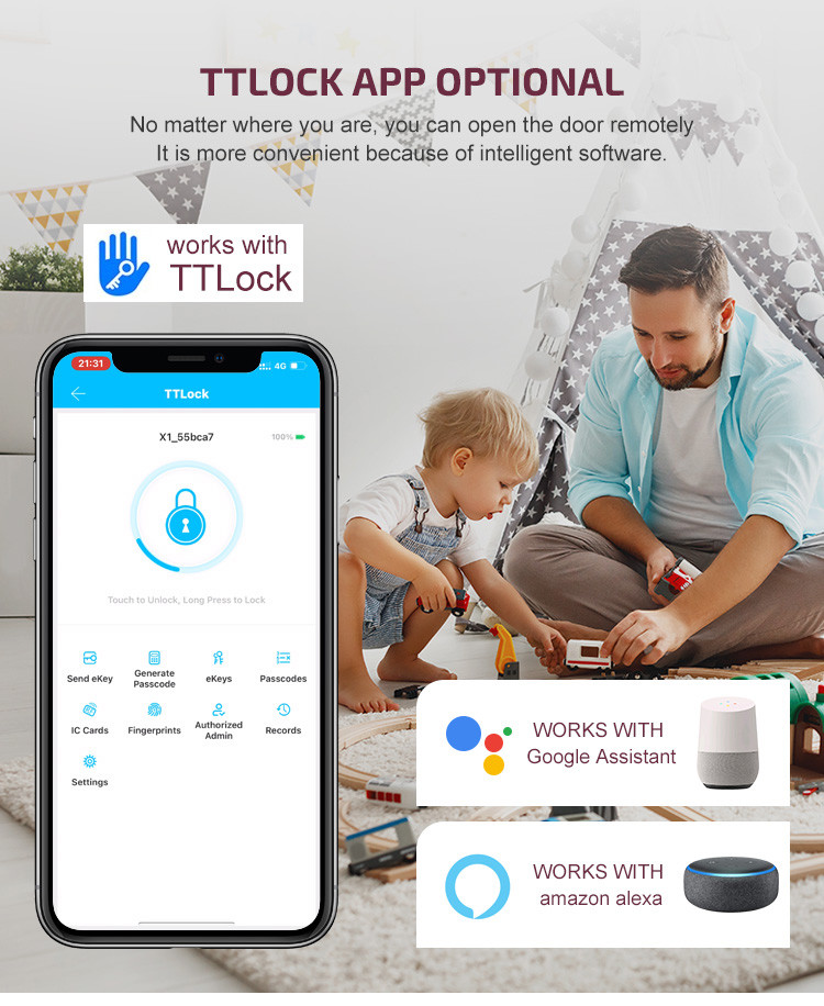 Keyless Smart door lock Tuya App
