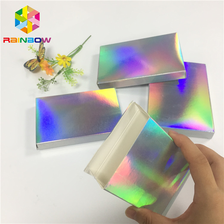 Clear Window Pantone Color Holographic Paper Box Matt Lamination