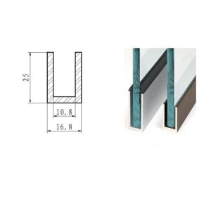 Wholesale U C Channel Aluminium Glass Clamp Brackets For Frameless Glass from china suppliers