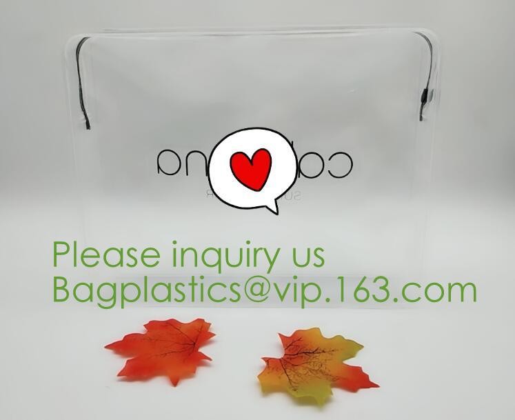 printed PVC zipper bag ,transparent PVC swimwear packaging bag,bikini bag,zipper bag for cosmetic packing bagease bagpac